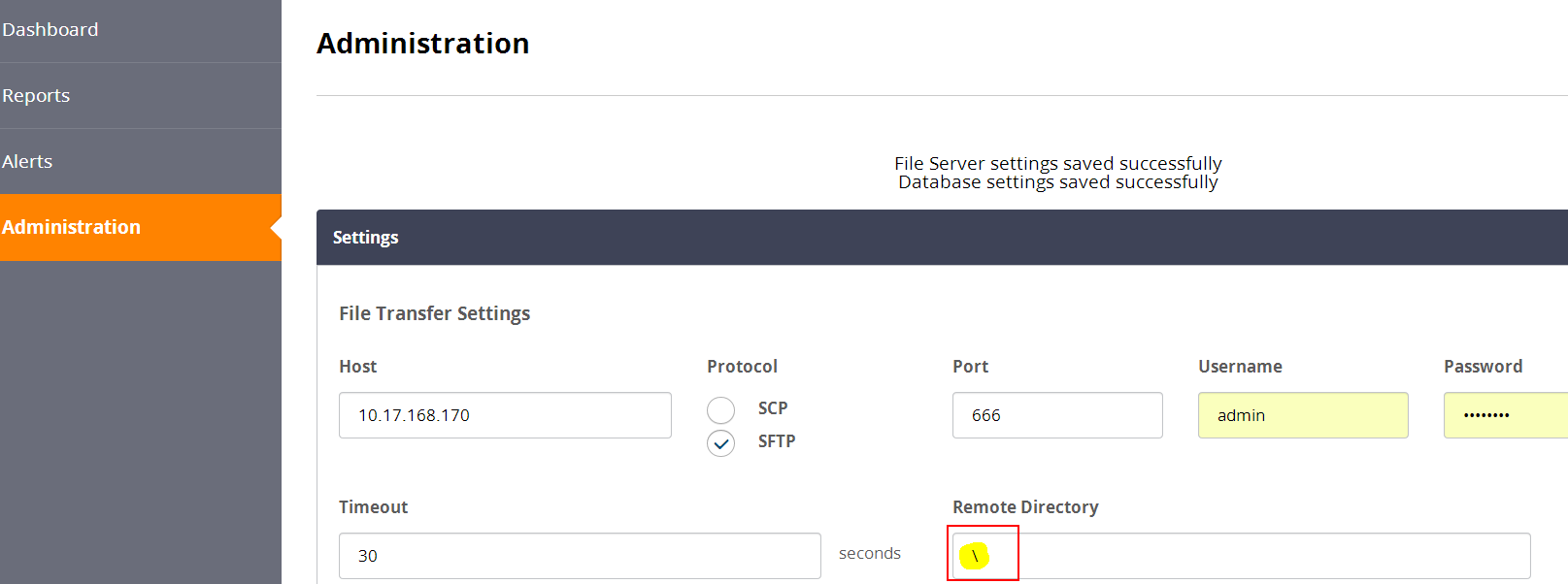 Connect to ftp server